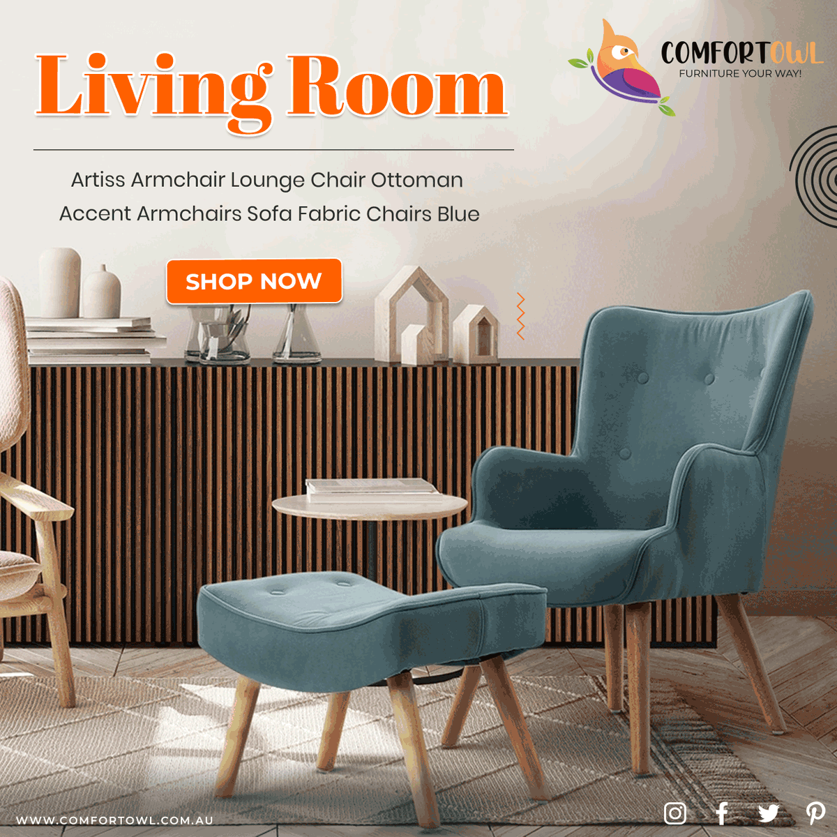 comfortowl's tweet photo. Fall in love with our most beautiful Artiss Kate Armchair. A beautiful piece of furniture that is perfect for your relaxation zone after a long, tiring day

Click here to buy - https://t.co/TwdyMp0T4y

Shop now - Living Room Furniture
 #interiordesign #interior #home @comfortowl https://t.co/yXOZhq6Zl1