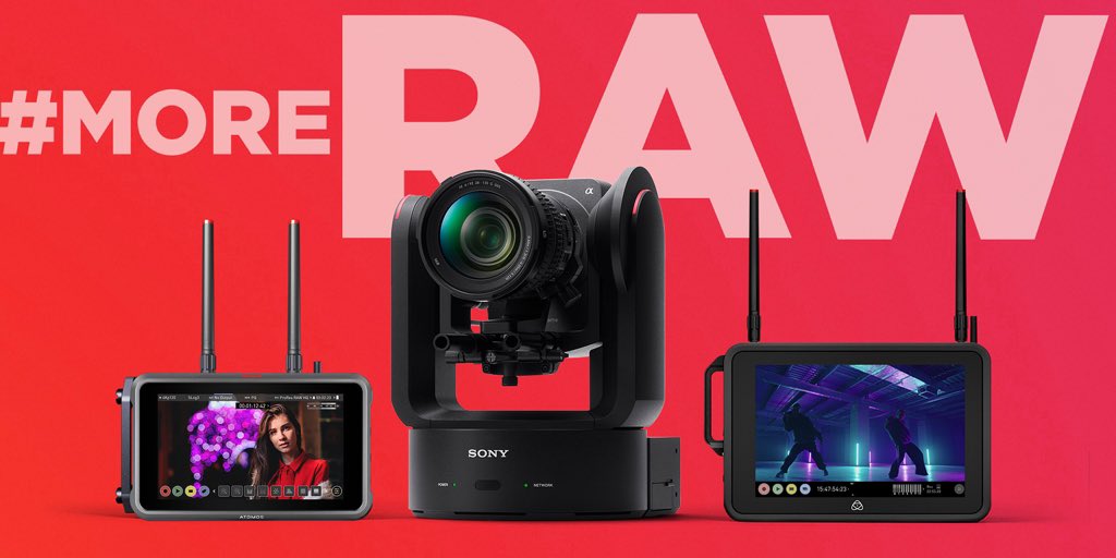 AtomosGlobal's tweet photo. ATOMOS delivers #MoreRAW performance with the latest additions to the Apple ProRes RAW ecosystem:
The Sony ILME-FR7 is a PTZ camera that supports recording of 4K ProRes RAW up to 120fps over SDI to NINJA V+ or SHOGUN CONNECT
We’re at IBC (Booth 11.D25) until 12th September. https://t.co/J3xj9WGftr