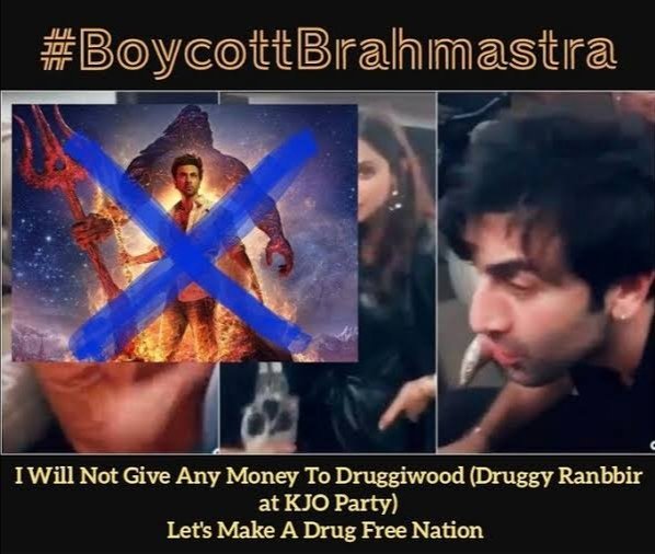 vivek845315's tweet photo. #BoycottBrahamastra
#BoycottBollywood
#BrahmashtraReview https://t.co/Dtti8CEegX