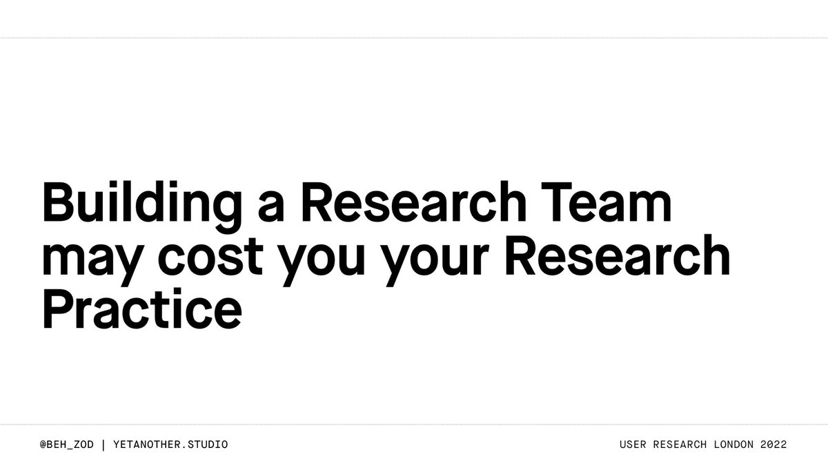 beh_zod's tweet image. Thanks to everyone who came up after my @UserResearchLDN talk this morning! 

As I mentioned live, I’ll be sharing all the slides &amp;amp; references next week. If you’re interested, drop your email here: buttondown.email/yetanotherstud…

#URLDN22 #UserResearchLDN