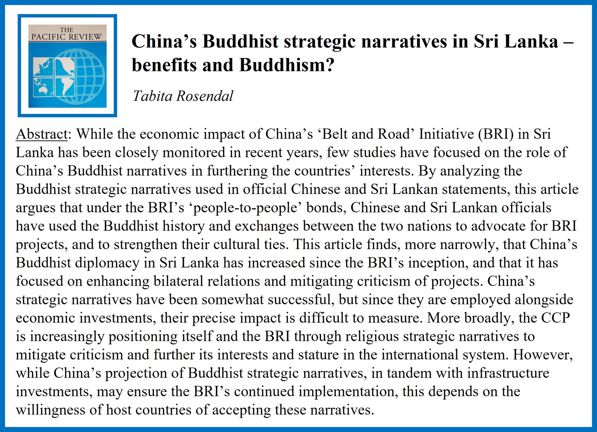 The Pacific Review on Twitter "New article!📰 TabitaRosendalE finds