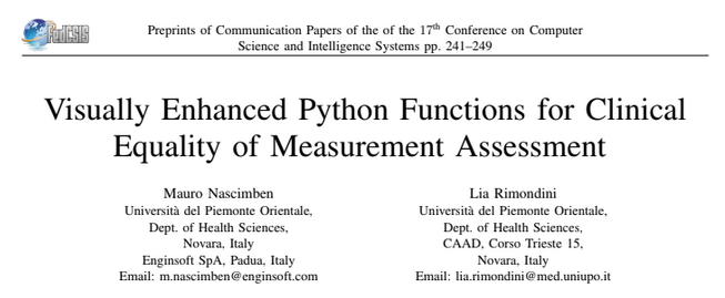 ThePremurosa's tweet photo. This biostatistical #software, presented during the IEEE #FedCSIS2022 conference by Mauro, our ESR12, will help researchers determine if the outputs of two devices, drugs, or organic samples are equivalent: https://t.co/a9d7T7yfdS
#biostatistics #equivalencetesting #python https://t.co/N6jsBjyDYQ