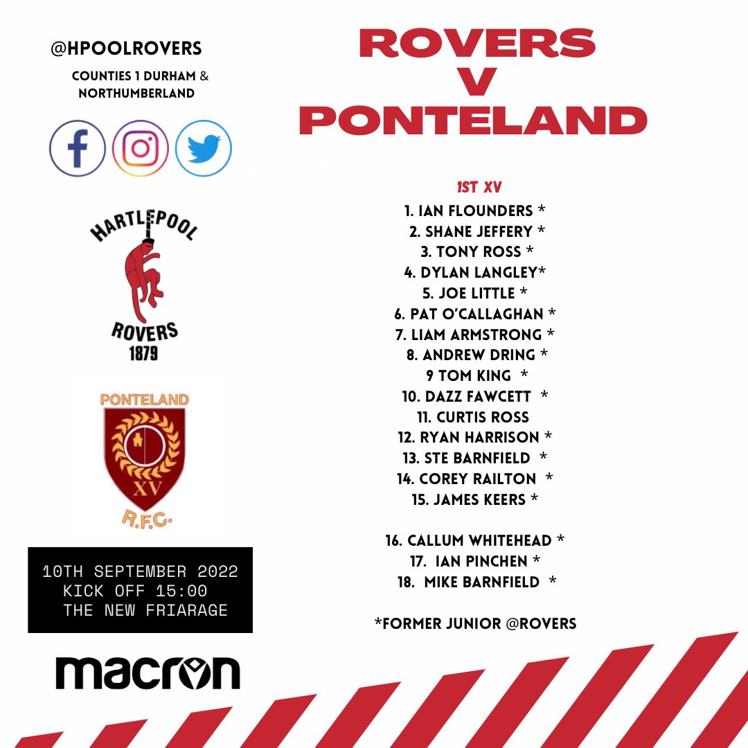 HpoolRovers's tweet photo. Tomorrows game against @PontelandRFC will go ahead as planned. https://t.co/8jPKAWc1mv
