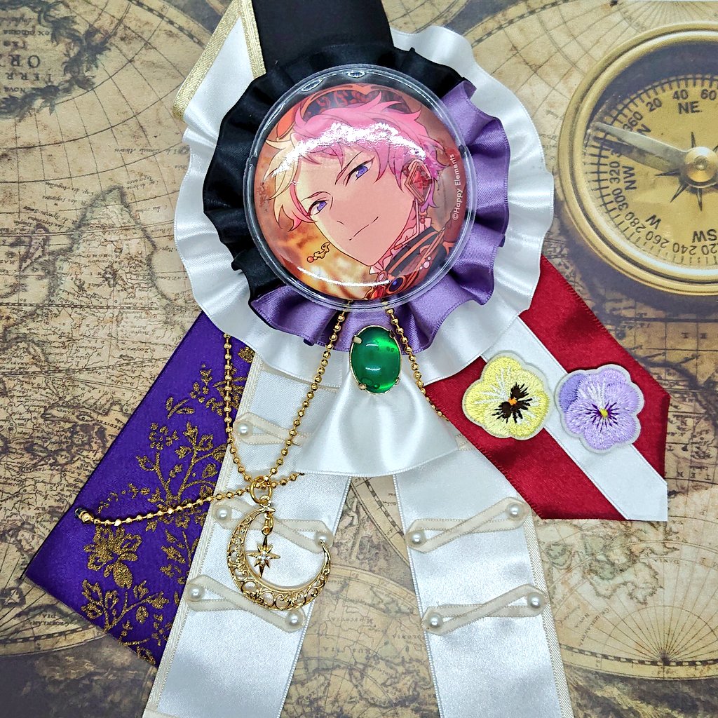 斎宮 宗 練成のアストレア 開花後 衣装イメージロゼット #あんスタ手芸