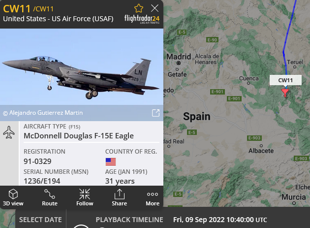 SirListenalot's tweet photo. Four "LN" #F15's as #CLAW11-14 left Lakenheath for Albacete, likely for #TLP FC 22-3 https://t.co/O8x4y6aJkb