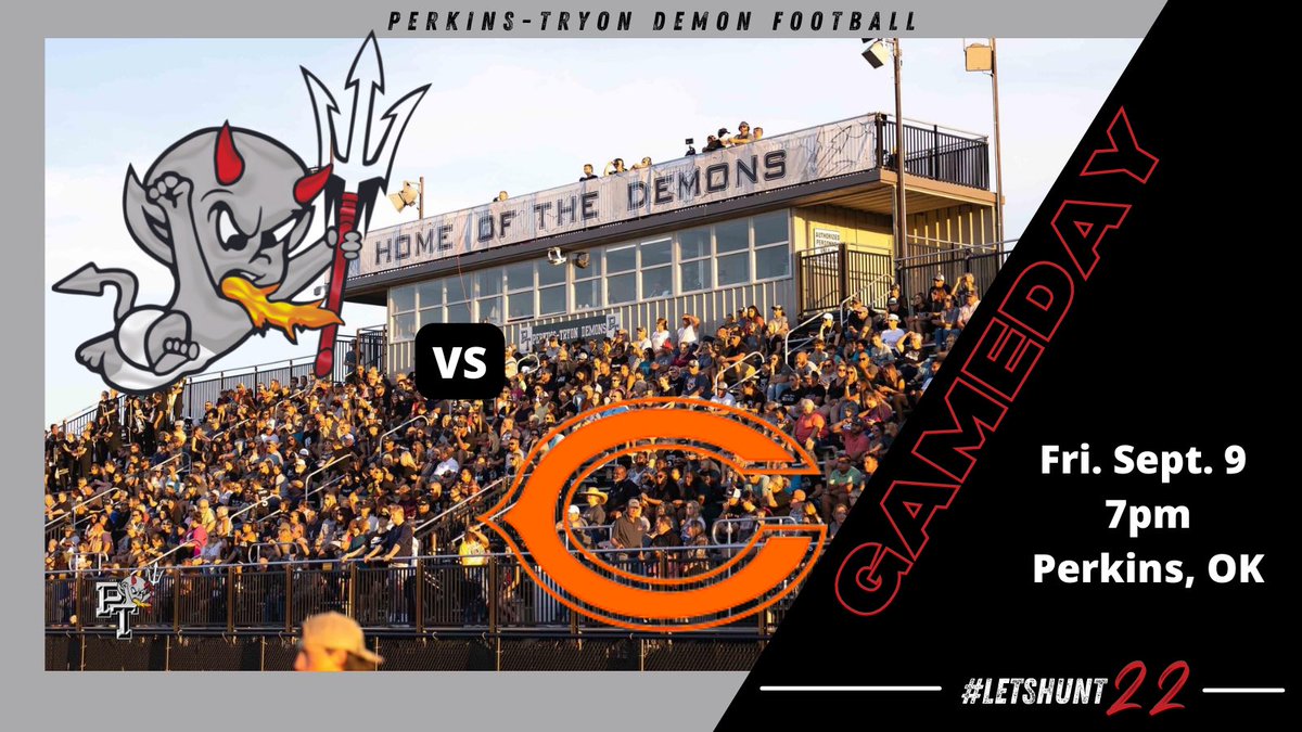 🚨 GAMEDAY 🚨

🏈 | vs Cushing Tigers 
📍 | Mcllvain Field, Perkins, OK.
⏰ | 7pm 
📻 | 105.5 KGFY 
❗️ | Battle of HWY 33