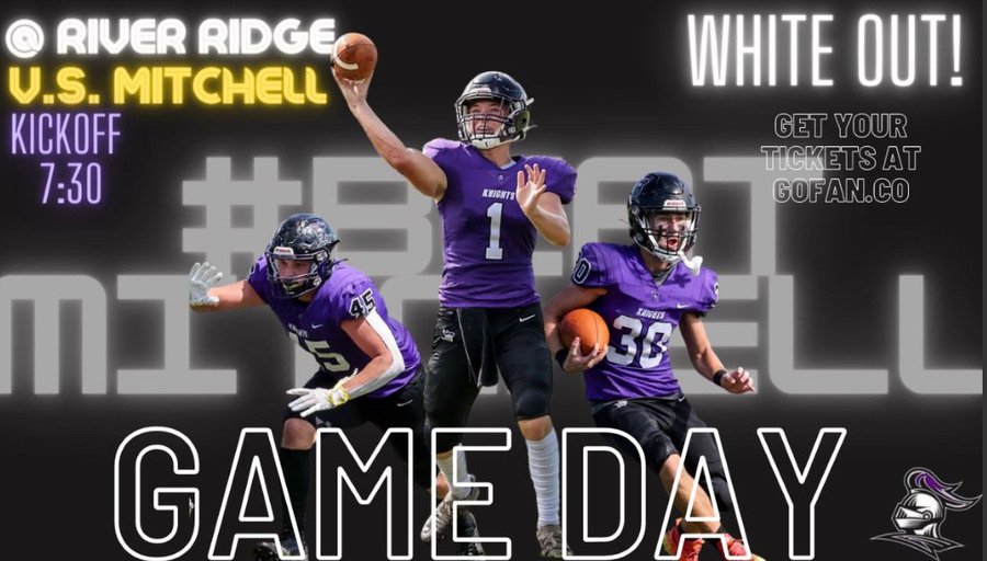 KnightsRRHS's tweet photo. You all know what time it is. Make sure to pop out tonight AND wear your white for the biggest rivalry in Pasco County. Weather should be good to us as well!
#BeatMitchell https://t.co/g5qUFBZG4L