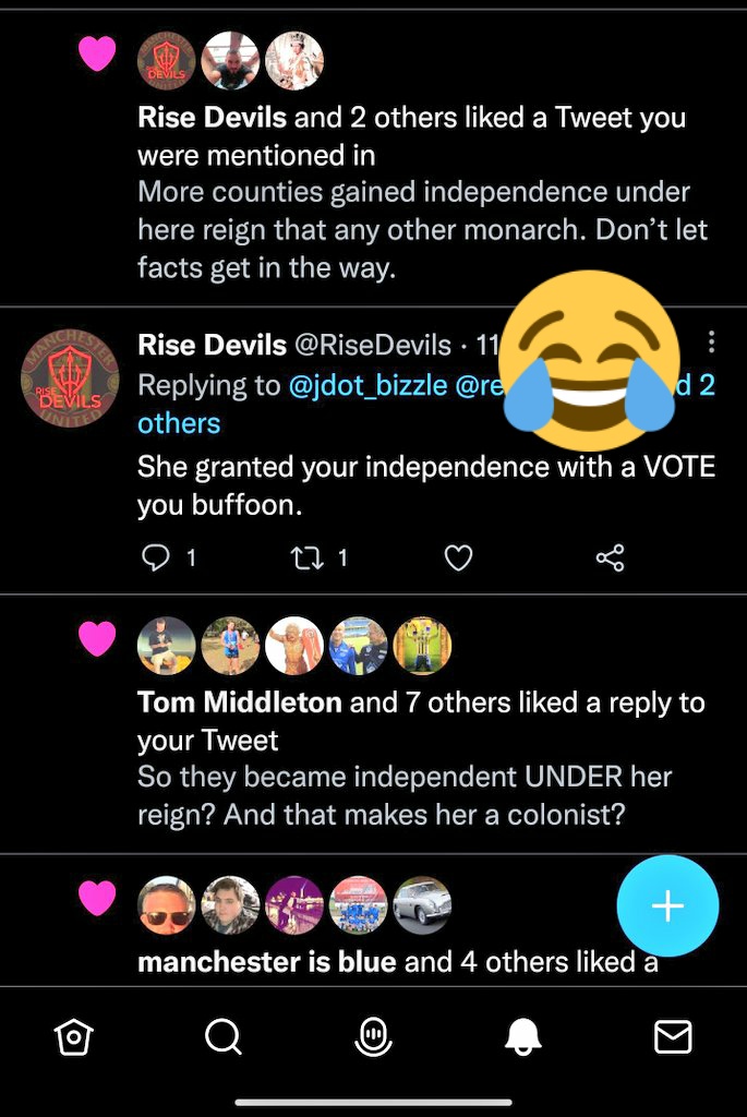 readercreed's tweet image. Riles some Brits so bad for calling out their colonial past that they switched to  racism instantly as a defence mechanism. Haha. #QueenElizabeth #QueenElizabethII #coloniser 

@GNev2 @RishiSunak @LiamPaulCanning @rioferdy5