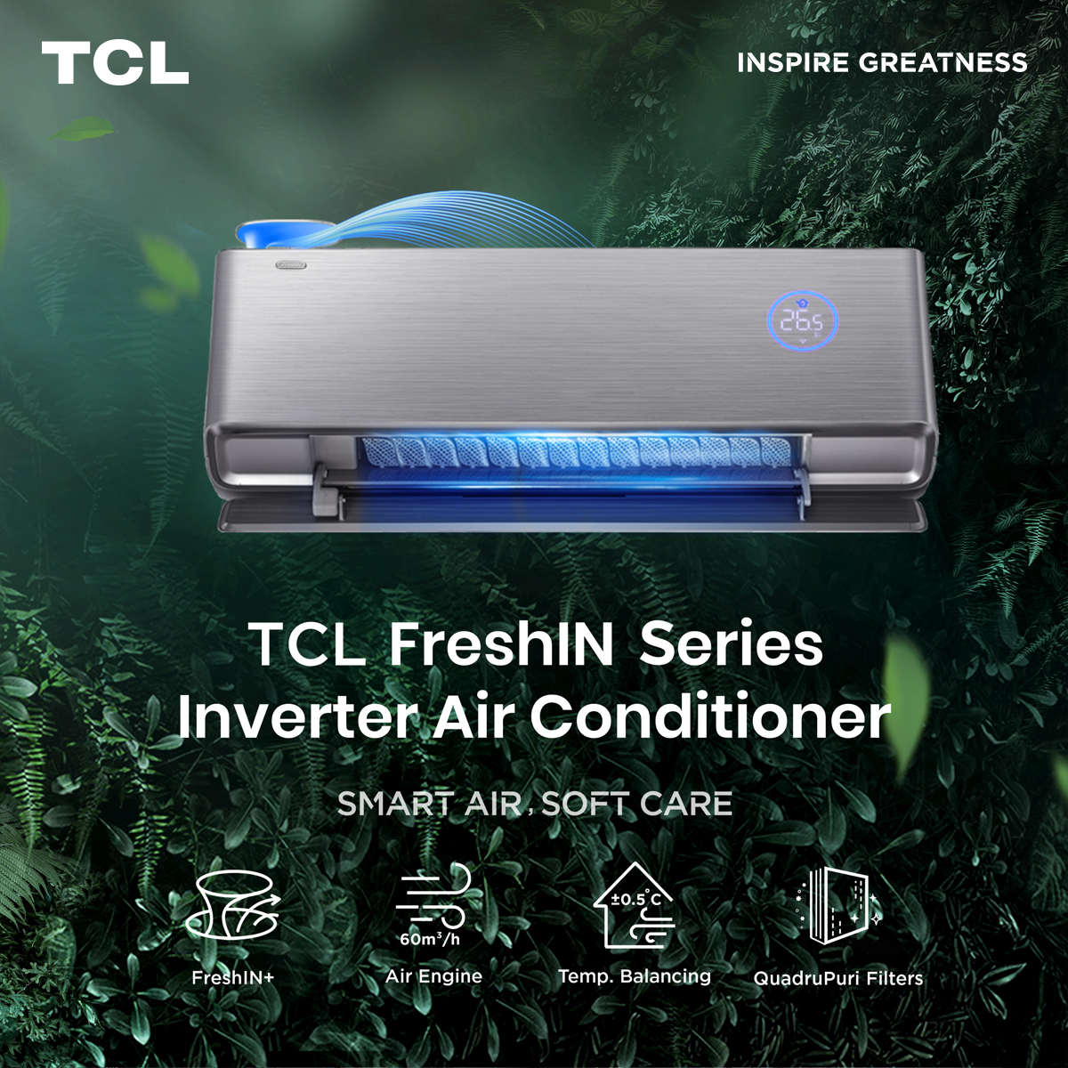 TCL_Global's tweet photo. You love the outdoors but the heat wave is not kind. 🌞🔥
Let nature into your home with #FreshIN_AC
Ready to have a cozy afternoon with some fresh & healthy air?
#ShowIsOn
#TCLInspireGreatness https://t.co/WQTl8SRHI4