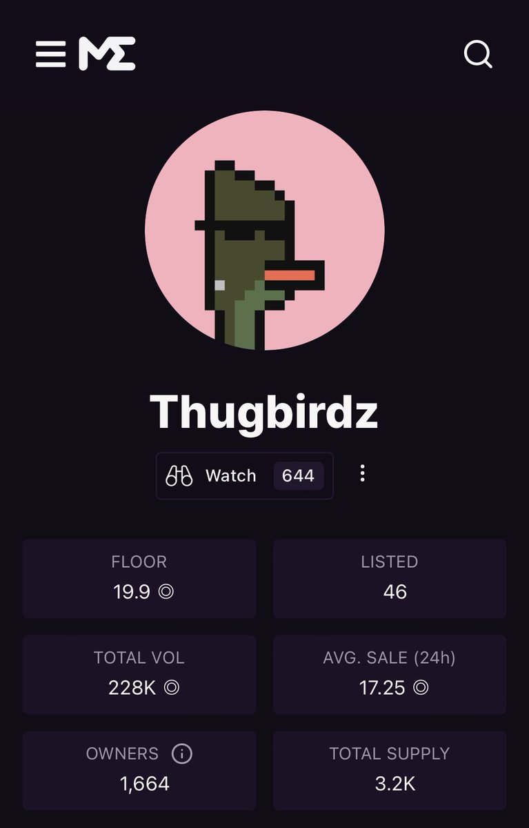 MLP_001's tweet image. Heartwarming to see one my favourite NFTs getting the attention they deserve 🔥 People realize how undervalued these OGs are! 🪶🤝🐒 If you knew what I know, you would want to have a bird 👀 @thugbirdz @thugDAO