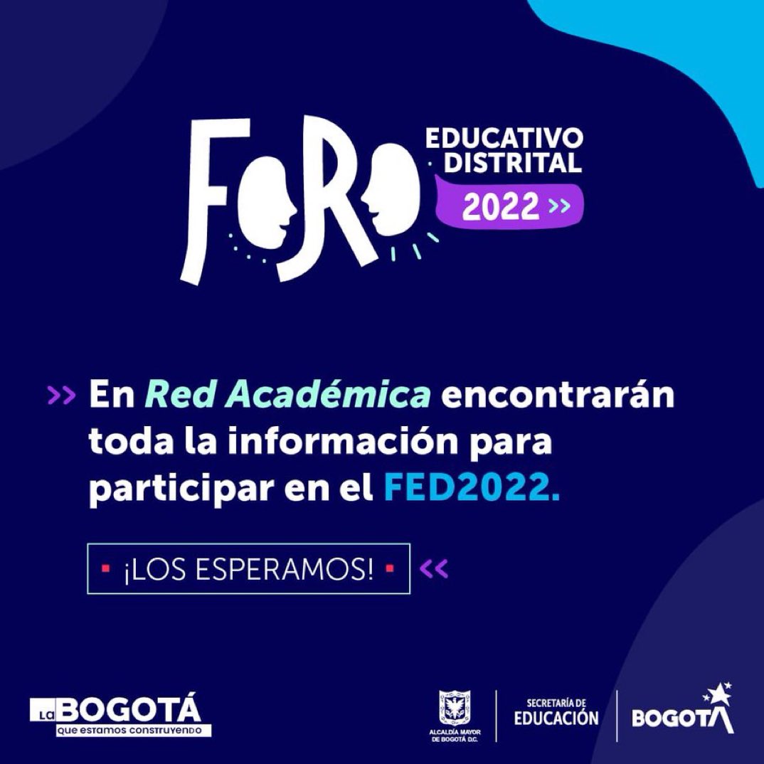 Educacionbogota's tweet photo. ¡Ya llegaron los #ForosEducativos Locales! 🥳
Directivos, estudiantes y profes de comunidades educativas de la ciudad iniciarán encuentros de reflexión para construír 'Nuevos caminos hacia la educación del siglo XXI' y preparase para el #FED2020
👉 https://t.co/gcNtT2HJE4 https://t.co/LqpQnIVPWE
