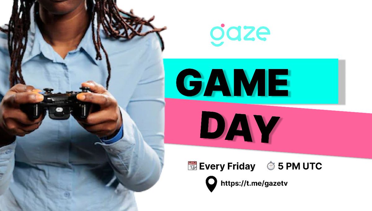 Fridays Community game Days are fun times to play, interact and challenge oneself to exciting games. Don't miss out on today's math game. 

🗓 9th August
🕓 5:00 PM (UTC)
📍 t.me/gazetv

#GazeTV #Web3 #BlockchainGaming