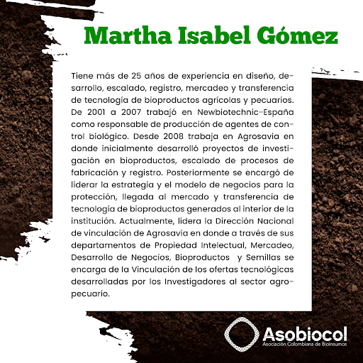 asobiocol's tweet photo. “Panorama actual bioinsumos para cultivos de exportación: Demanda Vs Disponibilidad” Con Martha Isabel Gomez Phd – Investigador Senior.
#Asobiocol #Suelos #AgriculturaRegenerativa #BioInsumos #AgroColombiano #Biofertilizantes #AgentesMicrobianos #Colombia #ManejoIntegradoDePlagas https://t.co/PyzF4wrzgA