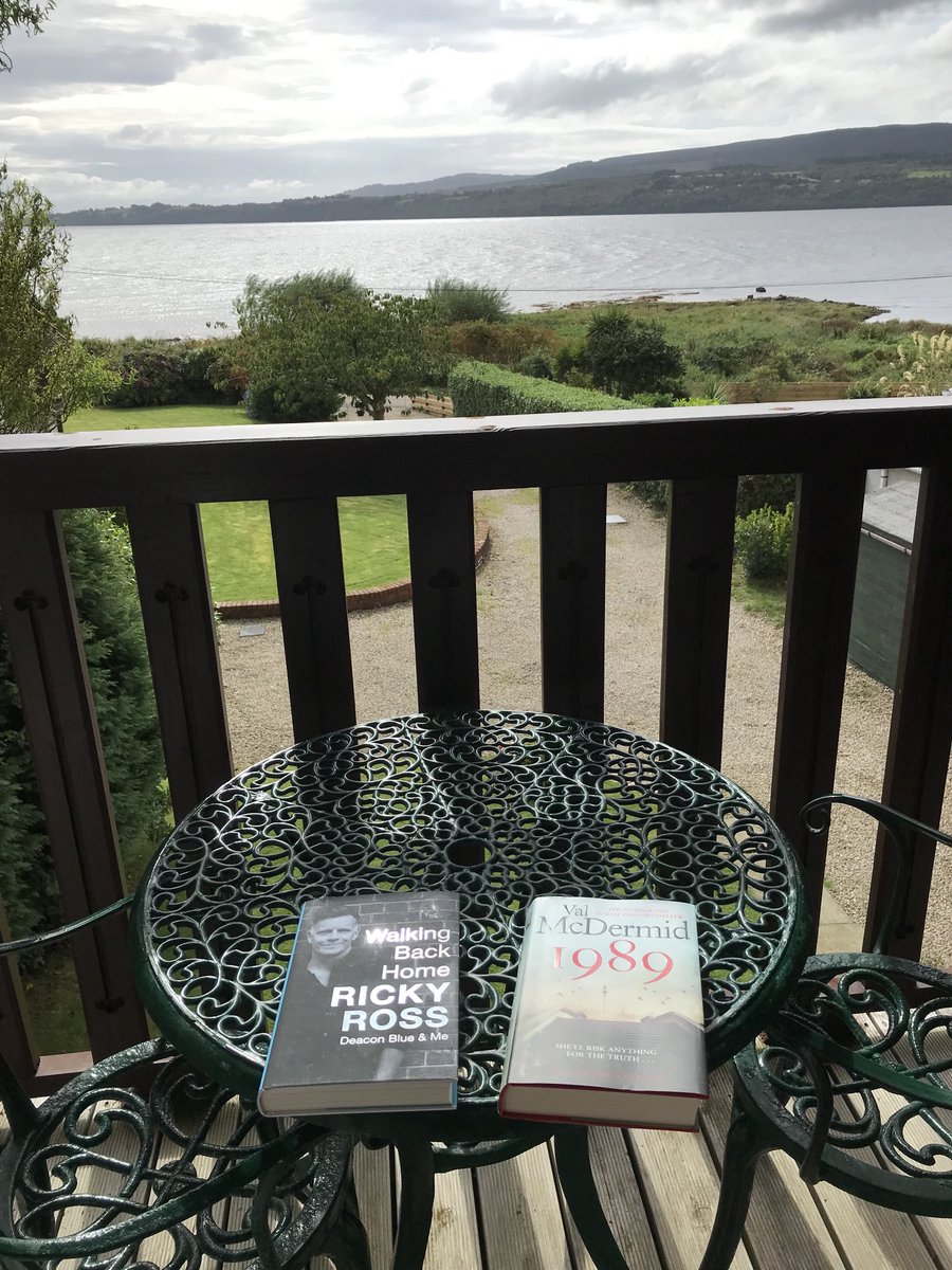 A couple of decent reads from our first week at #LamlashBay ….. both highly recommended ⁦@rickyaross⁩ ⁦@valmcdermid⁩ ….. suggestions welcome for week 2 …..👍