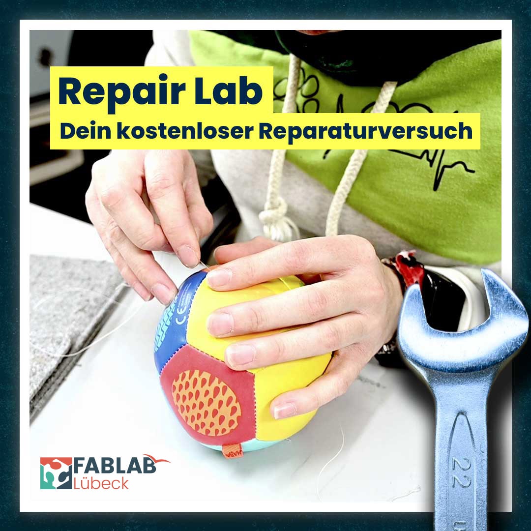 FablabLuebeck's tweet photo. "Ein kaputtes Textil bringt dir nicht viel!" - Repair Lab am 17.09.22 mit kostenlosem Reparaturversuch von Alltagsgegenständen 🛠 👕 Einfach vorbeikommen und wir helfen Dir! ~~> https://t.co/lYztKinSa1 
#repaircafe #RightToRepair ⁠
#FabLabLübeck #fablab #fablabluebeck #luebeck https://t.co/bwToYUsrqR