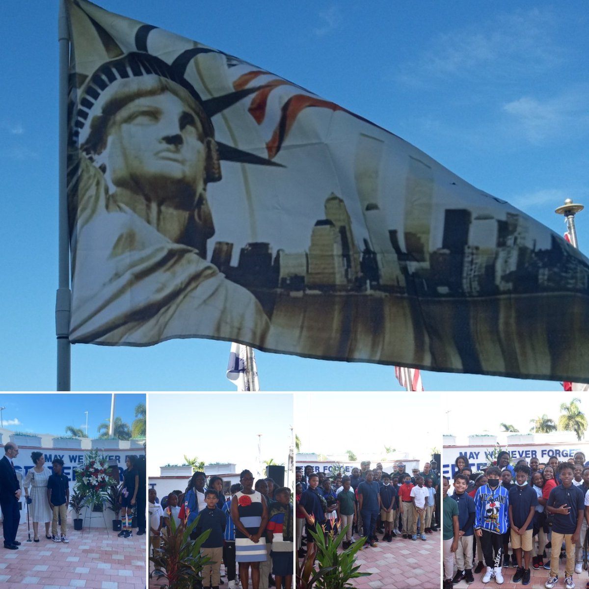 NLaudLions's tweet photo. We will never forget. Thank you to the City of North Lauderdale for including us on such a beautiful 911 memorial ceremony. https://t.co/xshOSbCVUD