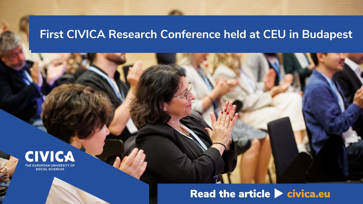 #CIVICAResearchConference <a href="/ceu/">Central European University</a> featured:
1⃣0⃣0⃣ participants 
3⃣0⃣ panellists across the alliance
8⃣ panel sessions on a wide range of themes incl. inequalities in digital public spaces, sustainable development, migration &amp; integration in 🇪🇺

Read more🔎bit.ly/3qr4aUs