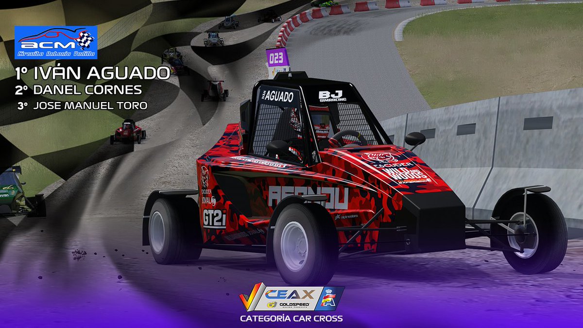 club_simracing's tweet photo. 🏆 RESULTADOS
#ceaxv @acmirandes #CEAXMiranda @virtual_rfeda
CATEGORIA CARCROSS https://t.co/rXVhEiQwIg
