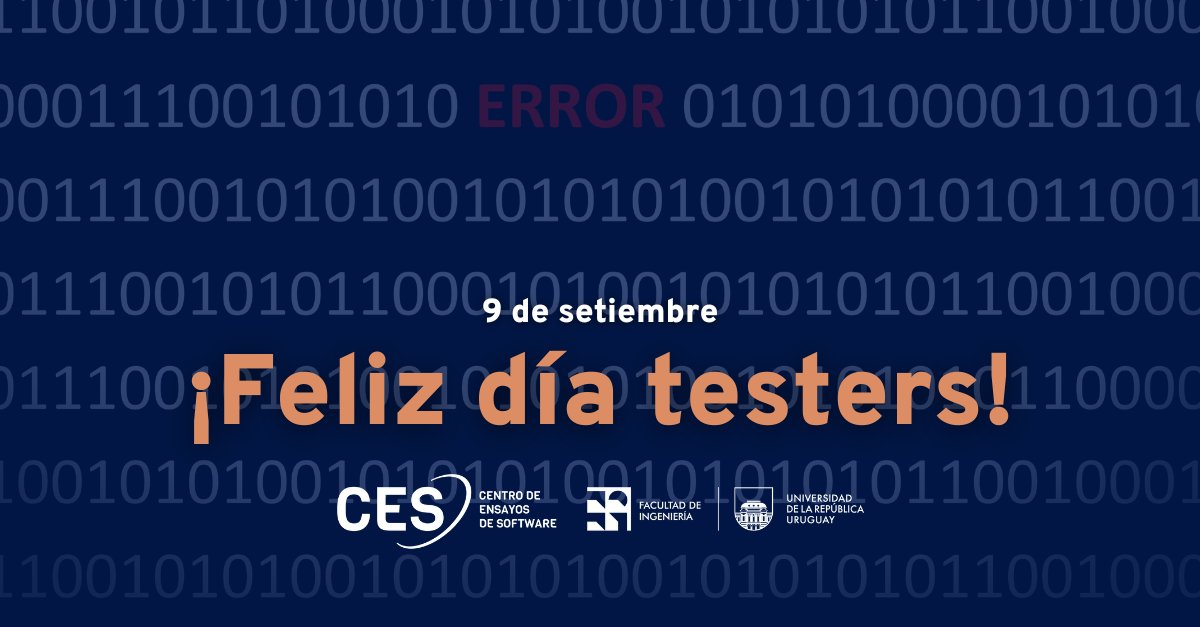 A quienes se comprometen con la calidad y ponen con pasión su creatividad, observación y crítica para construir un mejor software. A quienes tienen experiencia y a quienes recién comienzan... ¡Feliz día! 🔎🐞

#softwaretesting #testing #diadeltester #ces18años #expertosentesting