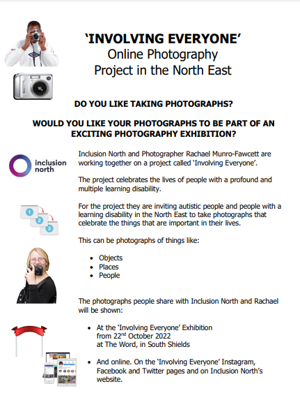 InvolvingPhoto's tweet photo. Thank you so much to everyone to has sent in their photos this week. If you are an autistic person or a person with a learning disability in the North East and you want to get involved in sharing your photographs please click here https://t.co/XFgGSfvUvx 
#PhotoCallOut #NorthEast https://t.co/AsM9Wz7Bmo