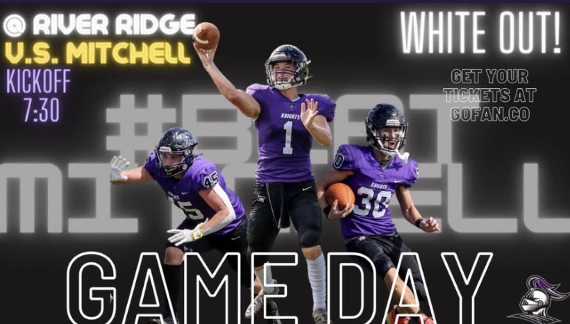 K_FERG1's tweet photo. Big Game! Big Rivalry! Let’s Go!!!
#BeatMitchell https://t.co/L8vrApkrFc