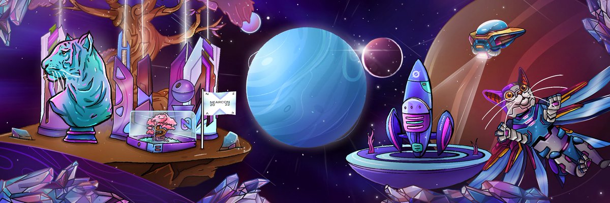 r0x_ai's tweet photo. You have been waiting for it! 

📢 Announcing the first ever NFT banner collection on $NEAR in collaboration with @kenzero14 &amp; @MyNearWallet! 

All NEARCON participants and A42 active users are eligible for the airdrop! 

Coming soon…
👾 A42 x Kenzero x MNW 💜 https://t.co/ybpVbXaakS