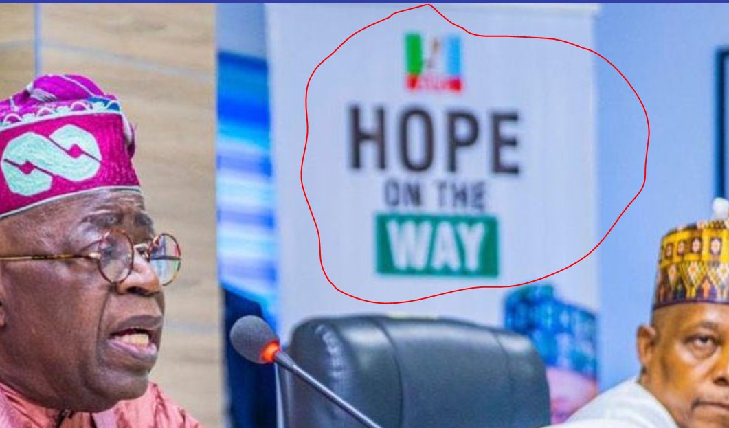 judithakatugba's tweet photo. APC Mantra for past and present elections:

2015 - Change which turned to Chain 

2019 - Next Level that increased the chain choke to the next level.

2023 - Hope on the Way. Which Hope????

This a clear admittance of failure to deliver in the laat 8yrs!

My people, vote wisely https://t.co/FyMxeSIFI3