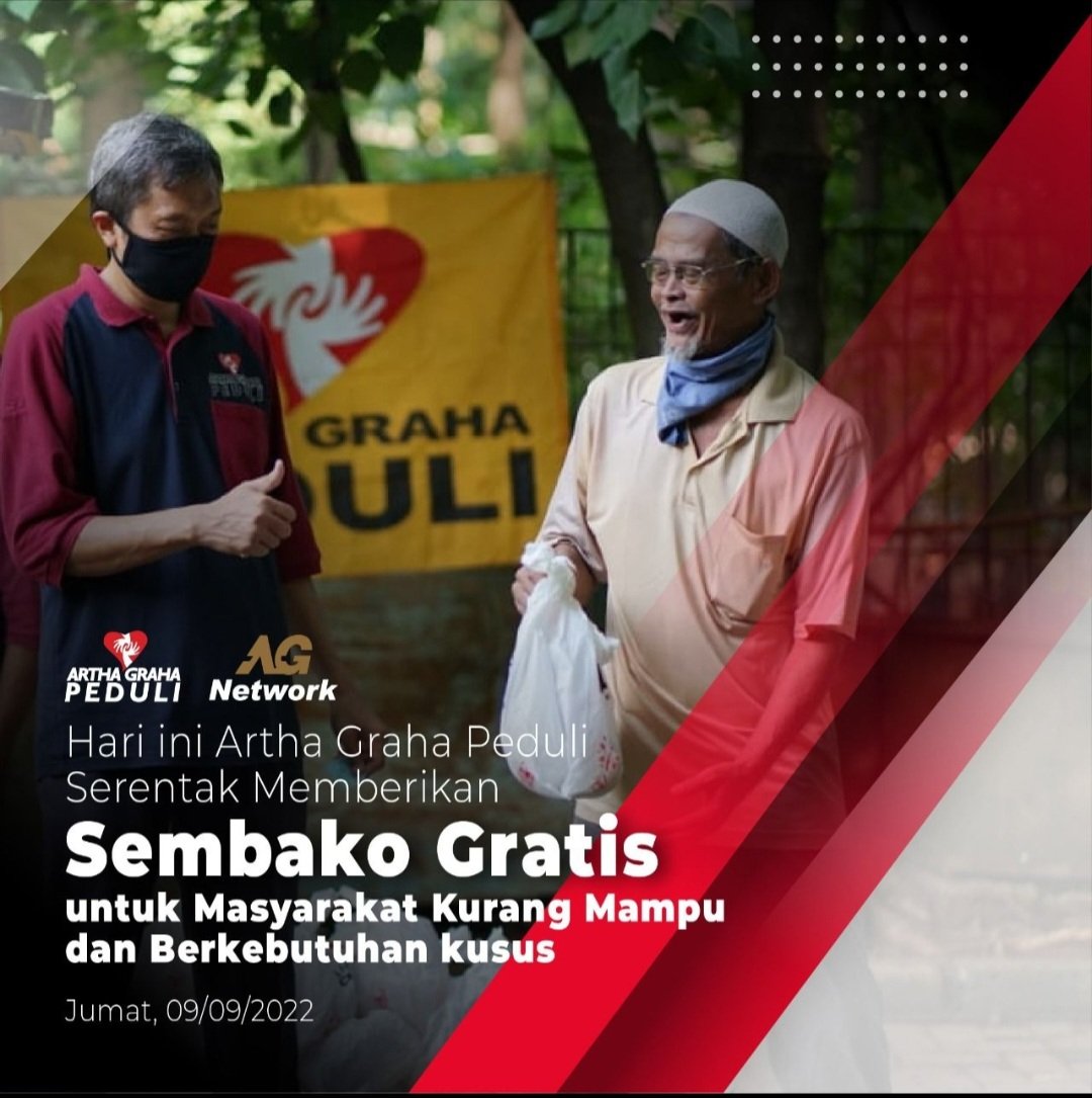 JuliusFSihotang's tweet photo. #BansosAGP
#BLTArthaGraha
#TerimakasihArthaGraha 
#ArthaGrahaPeduli
#bankarthagrahainternasional
#agicash
#agpeduli https://t.co/yKVOyEdp89