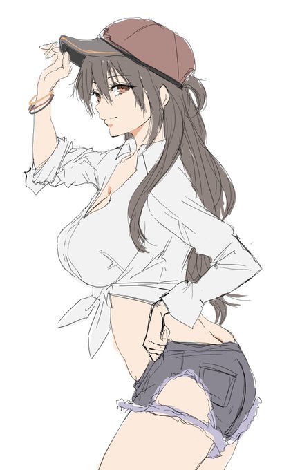 wip
長門のカラーラフ
冬コミのホットパンツ合同に今度は長門で参加しますw
ってかこの長門、ラフの時点でめちゃよくない??
あとはホットパンツの面積とダメージ具合をどうするか…
やっぱ半ケツが萌えるのかな?笑 