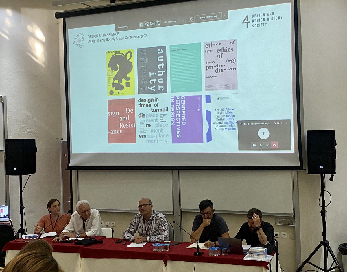 marta_filipova's tweet photo. Round table of the Turkish design historians from @4torgtr has just started at @DTransience @SoDesignHistory introducing the society and outlining future directions in design history research. https://t.co/1X996hVPp0