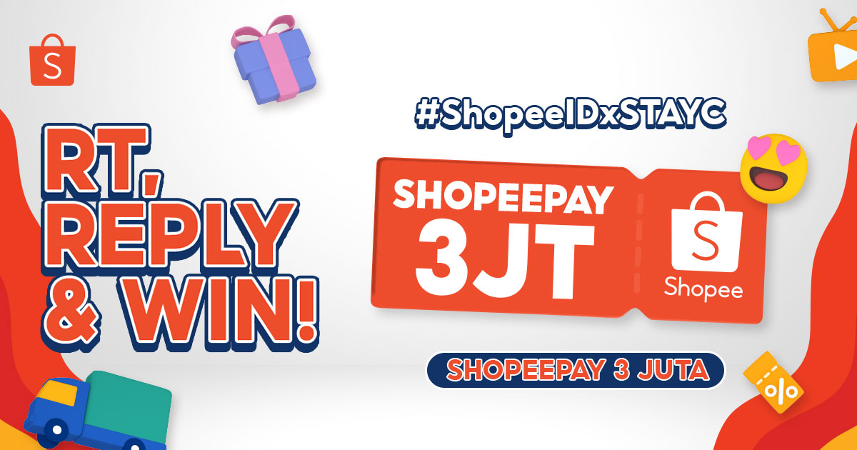 🧡 SHOPEEPAY 3 JUTA BUAT KAMU 🧡

- FOLLOW <a href="/ShopeeID/">Shopee Indonesia</a> 
- RT &amp; LIKE tweet ini
- REPLY "SARANGHAE SHOPEE #ShopeeIDxSTAYC #TVShowSuperShoppingDay #PromoPuncak99" maks. 20x aja!

GOOD LUCK ✨