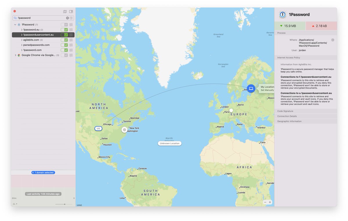 sudo_jorden's tweet photo. Hey @1Password I was reviewing my connections and I noticed that my documents are stored in the US when I retrieved them. I have an EU account so I thought my data would remain in the EU? 🤔 https://t.co/OytfpozuOQ