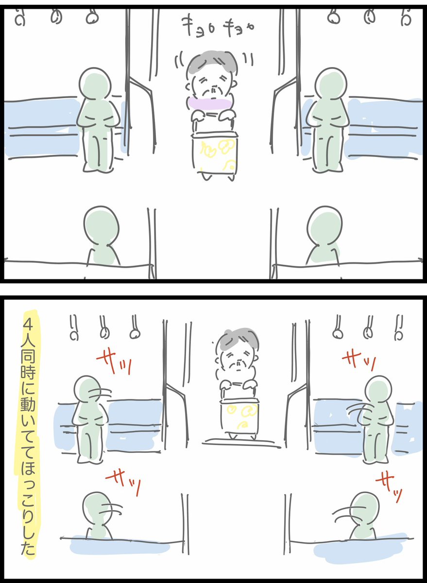 【電車でほっこりした光景】 