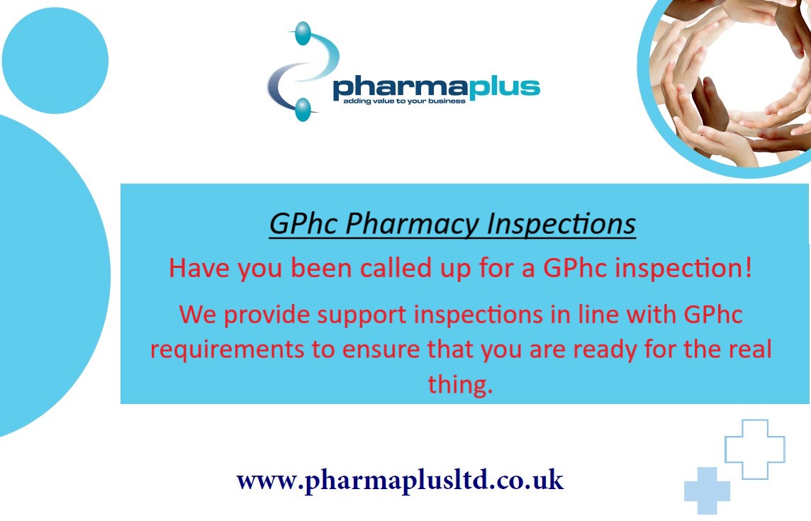 PharmaPlusLtd's tweet photo. Have you recently been called up for a GPhc inspection.
See how Pharma Plus can support you!!
#PharmaPlus #communitypharmacy #pharmacy #inspections https://t.co/OVtNuwpyIZ