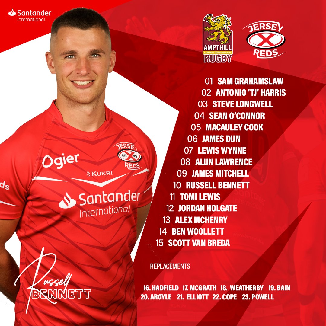 TEAM NEWS. With our game at <a href="/AmpthillRufc/">Ampthill Rugby</a> going ahead in line with DCMS guidance, as the rugby family pays our respects to Queen Elizabeth II, here is the Reds' XXIII who will line up tomorrow: bit.ly/3RpJaZX