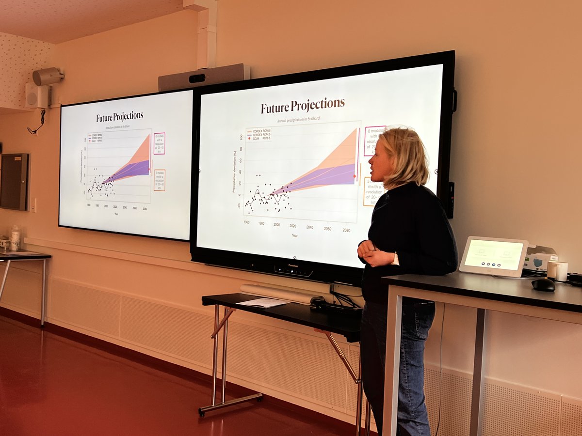 The last weeks we have used preliminary results in the Arct-Risk project in the master course Safety Management in the Arctic at @UNISvalbard to educate tomorrow's experts in climate adaptation and natural hazard warning systems