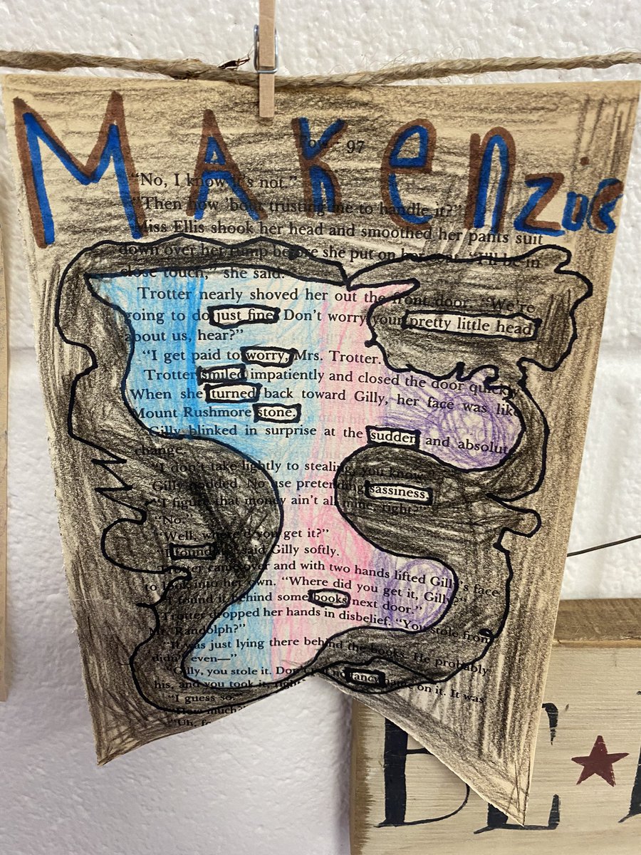 Our Class Stories 📖📝 We used pages of a book and highlighted words that represent us, told our story, were our positive affirmations. Then, we “blacked out” the rest of the words to make a scene, pattern, or picture! The creativity and passion was inspiring! <a href="/BryanRoadES/">Bryan Road Elementary School</a>