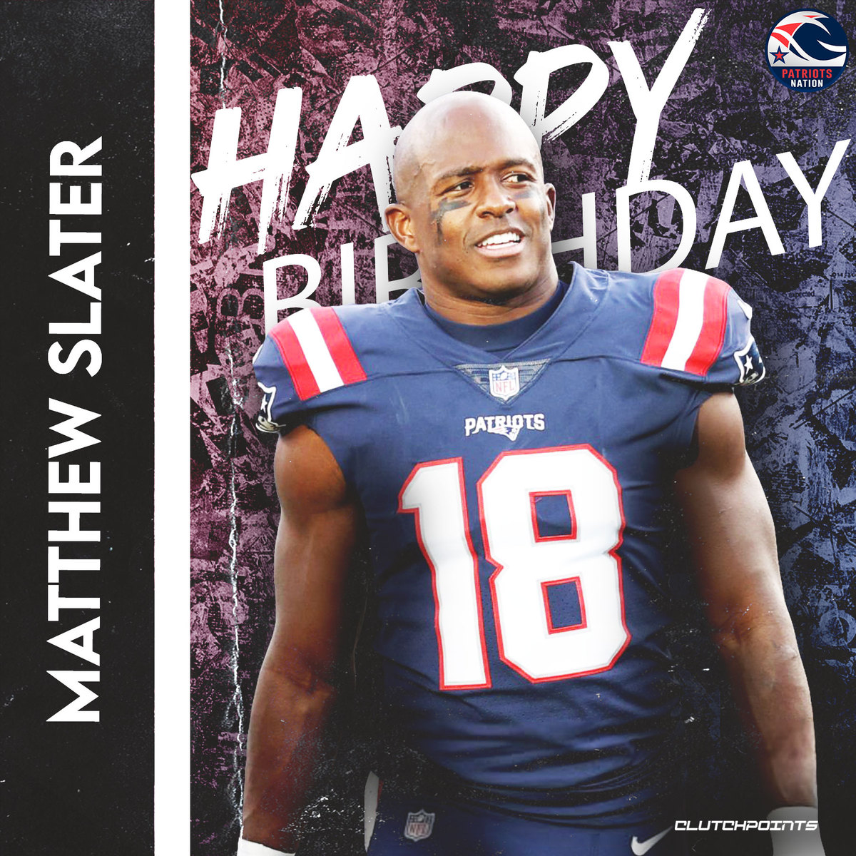 Patriots Nation, join us in wishing Matthew Slater a happy 37th birthday 