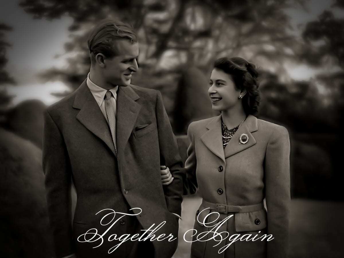 Together again!! Your work is done ma'am, thank you!! Rest well your majesty!!🇬🇧 #QueenElizabeth #QueenElizabethII