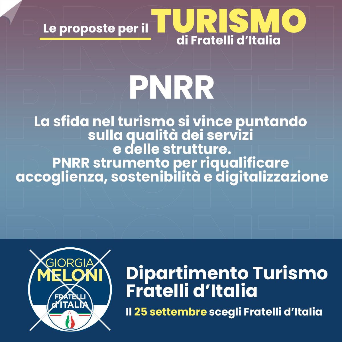🔵 Una sfida che in Liguria cerchiamo di vincere informando in modo tempestivo e spiegando le diverse possibilità agli operatori; permettendo quindi di non perdere le opportunità date dalle risorse, purtroppo insufficienti, del PNRR 🇮🇹

Il #25settembre ✍🏻 <a href="/FratellidItalia/">Fratelli d'Italia 🇮🇹</a>