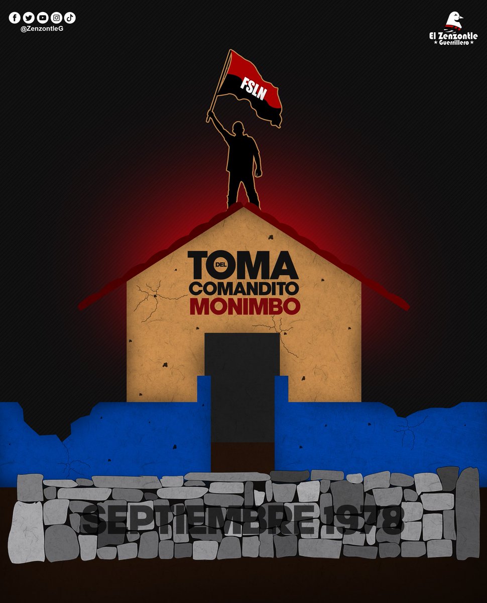 #Nicaragua | Un #9Septiembre 44 Aniversario de la Gesta Heroica de la Toma del Comandito de Monimbó, donde cayeron los compañeros Aurelio Narciso Mercado Méndez “Fidel”, Alfonso López Pavón “Fernando” y Francisco del Carmen Gaitán Espinoza “Wilson”. ✊🏻🇳🇮🔴⚫
#PatriaBenditaYLibre