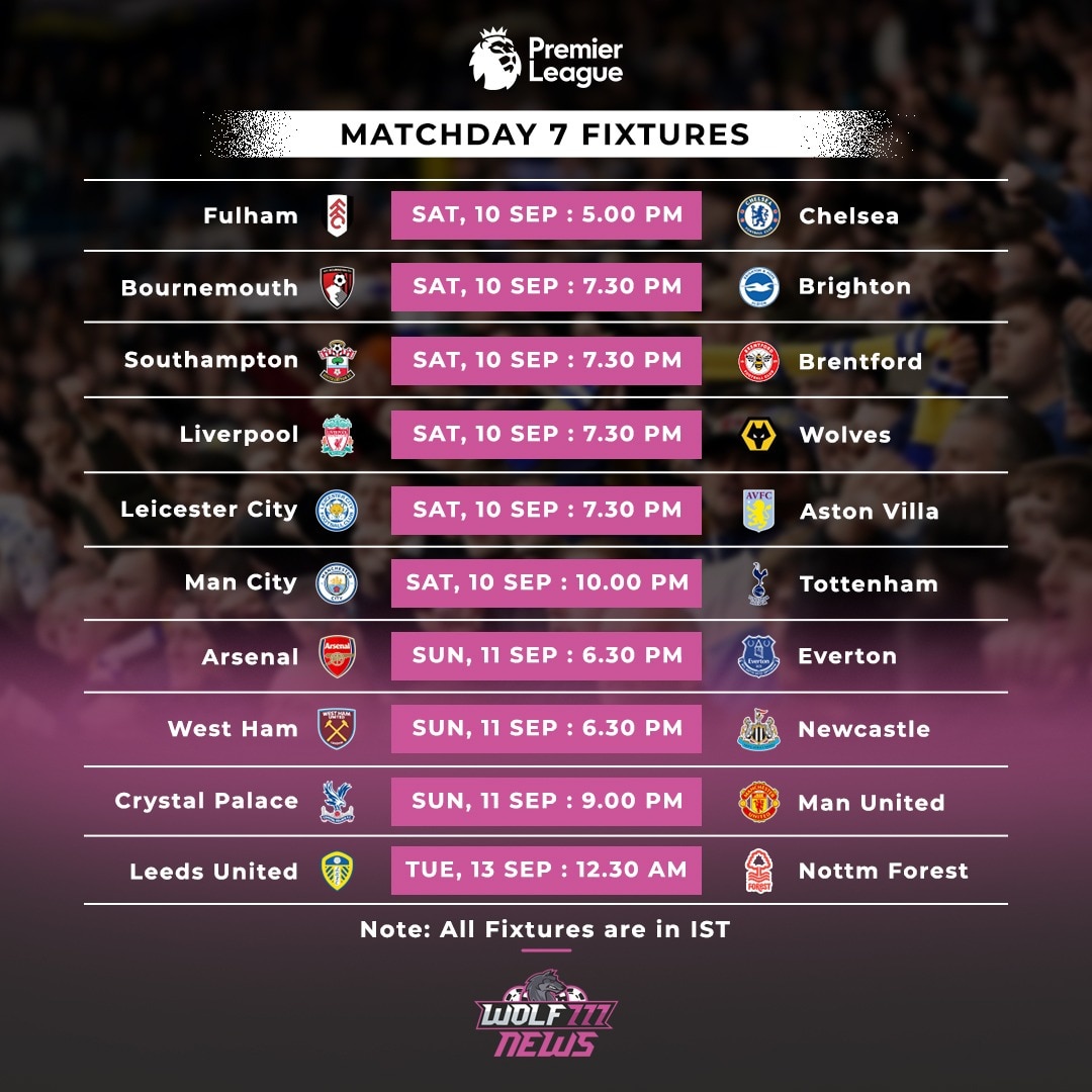 match fixtures today