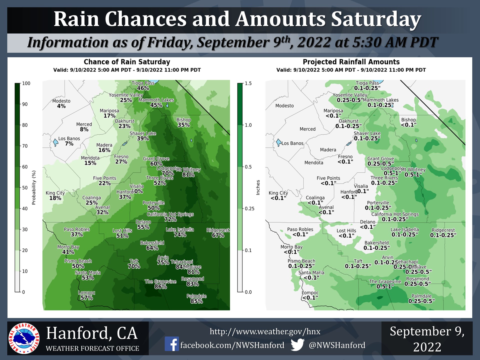 NWS Hanford on Twitter "Atmospheric moisture will surge northward into Central California