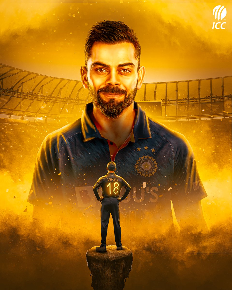 ICC's tweet photo. A special 71st century for the India superstar 🙌

More on Virat Kohli’s milestone knock ➡️ https://t.co/Vha1ypxpfl https://t.co/HXX3Gy8Nx7