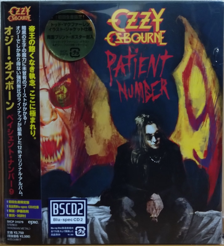 Zakk Wyldeが全面的に、Jeff Beck、Eric Clapton他豪華すぎる方々がゲスト参加！さらにTony IommiがOzzyソロ作に初参加と聞いただけで魅力的な #PatientNumber9 😆
一周聞いてみたところですがいい🤘
初回限定盤のジャケットもナイス！
ただサイズが大き過ぎてCDラックに収納できない😥
#OzzyOsbourne