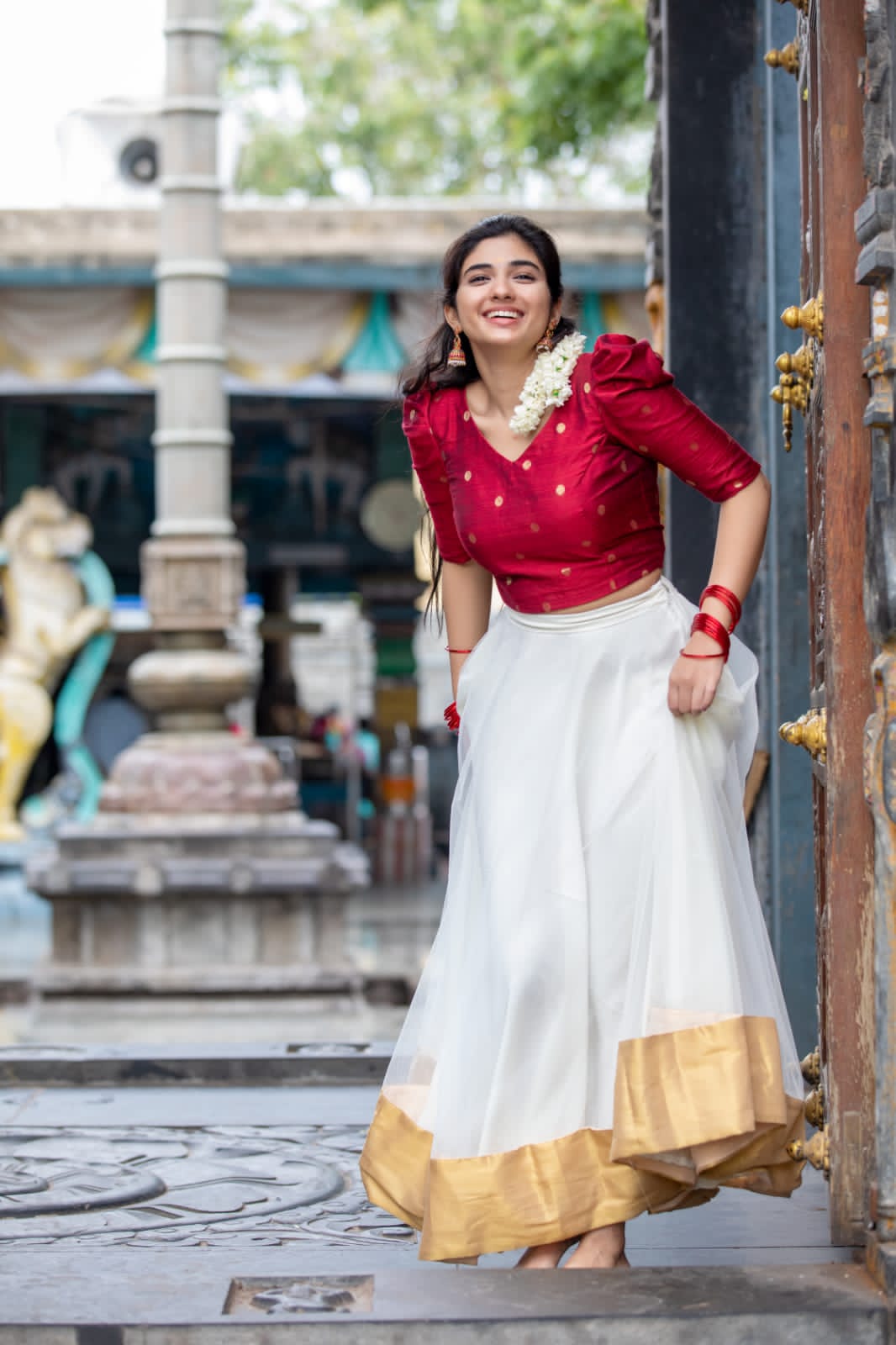 Onam dress skirt clearance and top