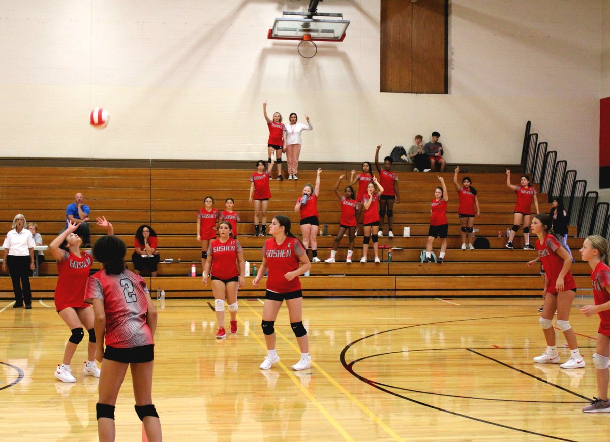 Leigh2465's tweet photo. That's a win 7th grade Varsity! ❤🏐 #JuniorRedhawks #GoshenVolleyball #GoThem @JuniorRedhawk @GoshenJrHigh https://t.co/J9oXIIgxq0
