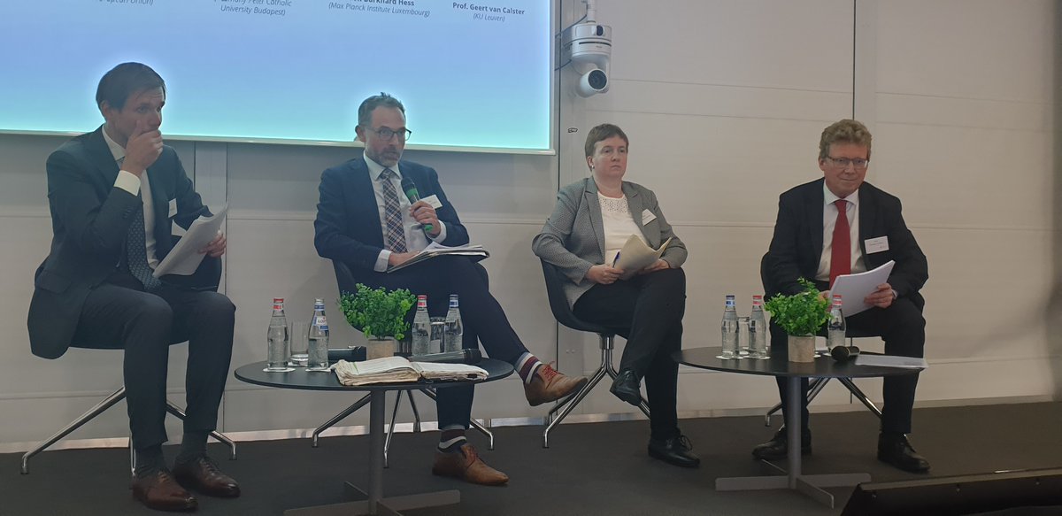 MPI_Luxembourg's tweet photo. The 4th panel concentrates on jurisdiction and pendency – concrete reform proposals, with Krzysztof Pacula &amp; Marta Requejo Isidro @EUCourtPress, Viktória Harsági @PazmanyU, @burkhard_hess @MPI_Luxembourg and is chaired by @GAVClaw @KU_Leuven https://t.co/iJvLr0bIMe