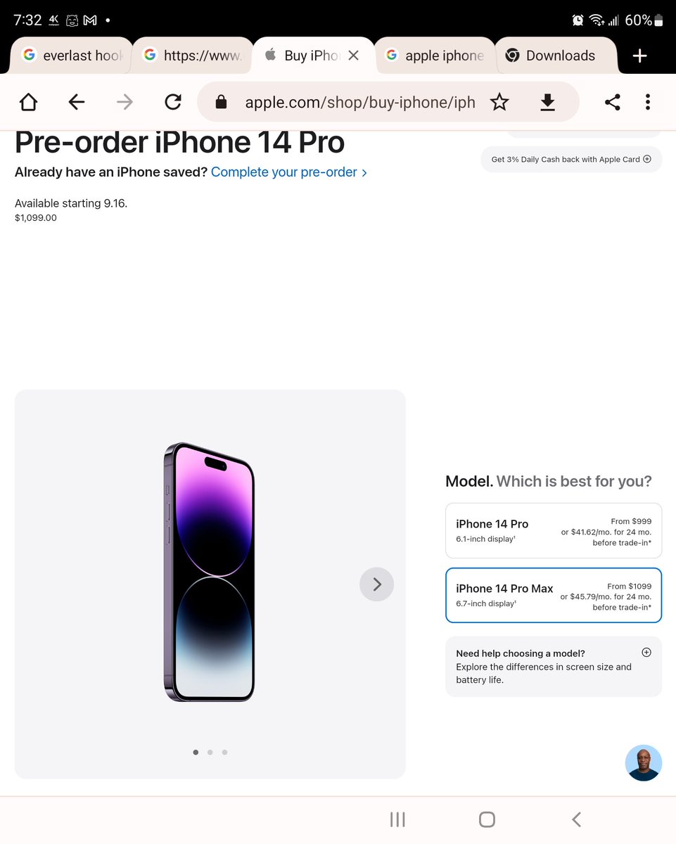alane357's tweet photo. @MacRumors @samifathi There is no error the website is live and the phone is available in every color at 7:31 central. https://t.co/zV2Oyez7c5
