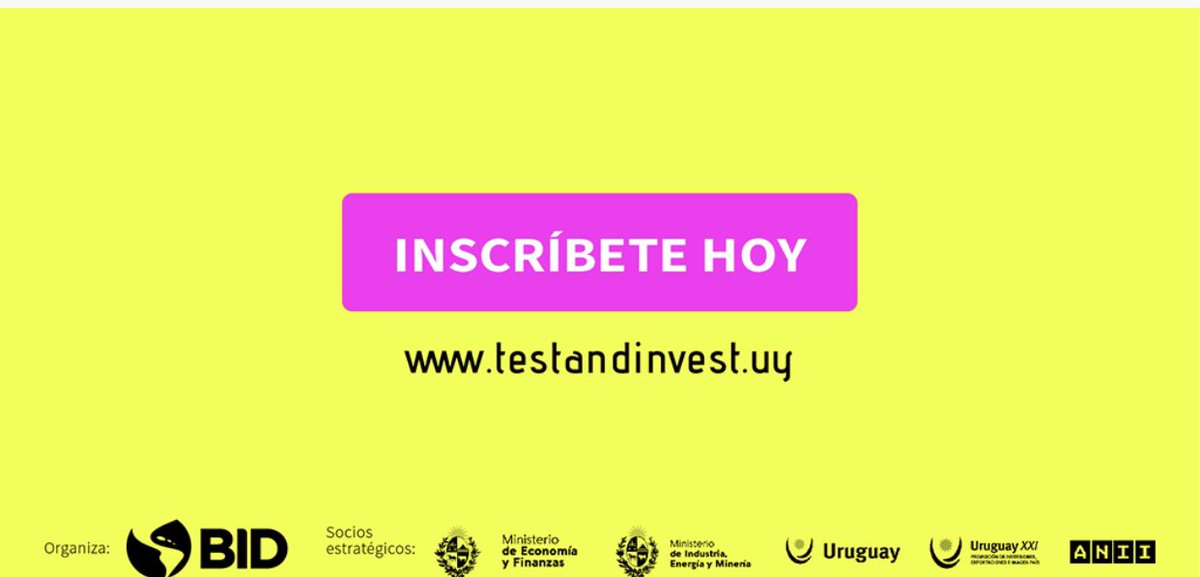 Asiste y participa de #TESTnINVEST y tendrás acceso a capacitaciones, reuniones de negocios, ponencias de expertos mundiales y networking. Los cupos se van rápido, ¡Regístrate! bit.ly/3TfoTrd